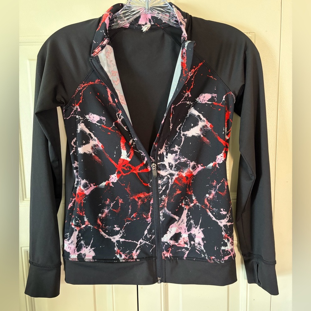 Ideology Athleisure Bold Jacket Work Out Gym Packable Lightweight Juniors Med
